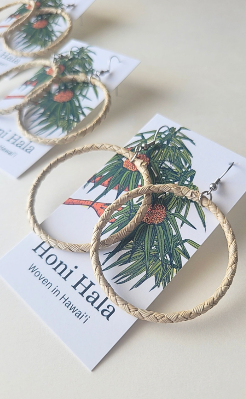Natural Small Hoops